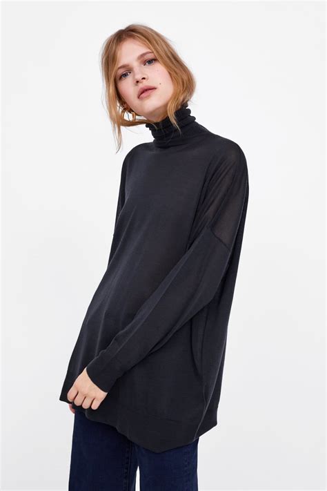 oversized turtleneck sweater zara.